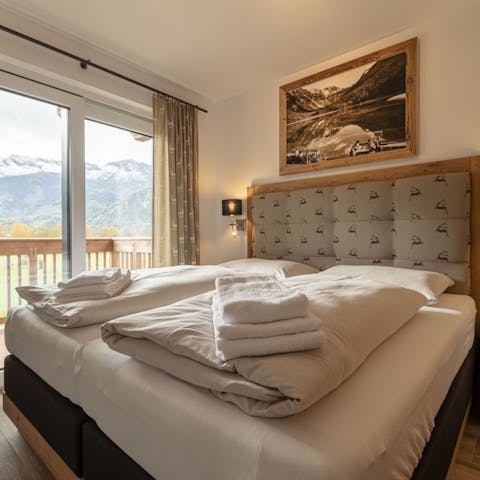 Wake up refreshed and relaxed in your room with a view