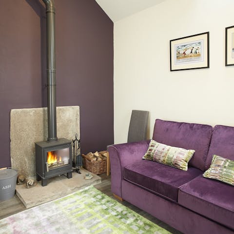 Cosy up by the log burner when the Yorkshire weather turns chilly