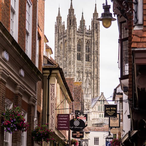 Enjoy a stroll through the quaint streets of historic Canterbury