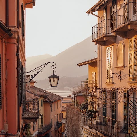 Drive into the charming town of Bellagio and enjoy authentic cuisine