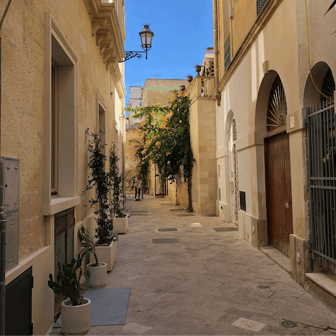 Visit the historic city of Lecce, just a half-hour drive away
