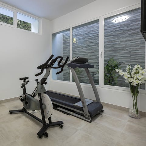 Stay energised with a workout in the home gym