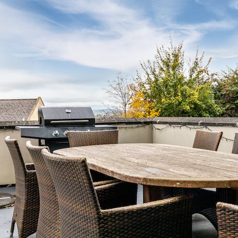 Soak up the views and fire up the barbecue on the rooftop terrace