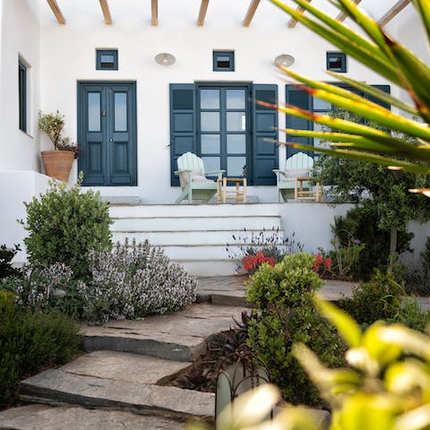 Cool off on the porch with fresh lemonade on a sunny day