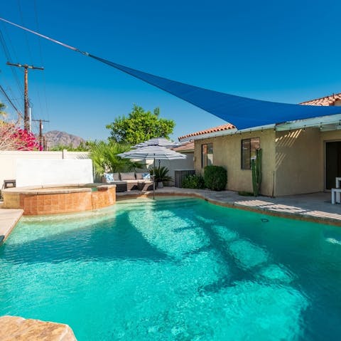 Cool off in the refreshing pool