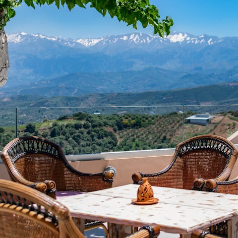 Welcome a new day with a breakfast out on the terrace