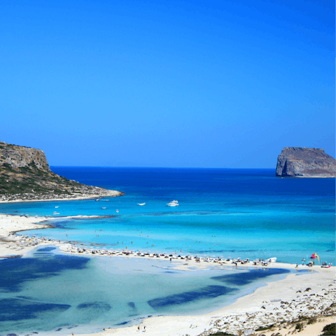 Enjoy the mystical natural beauty of Crete, with the nearest beach a short drive away from your home