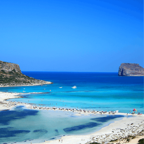 Enjoy the mystical natural beauty of Crete, with the nearest beach a short drive away from your home