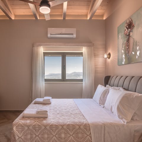 Get a good night of rest in any of the plush bedrooms