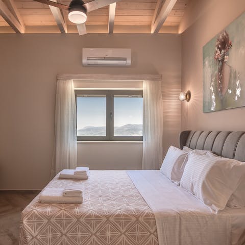 Get a good night of rest in any of the plush bedrooms