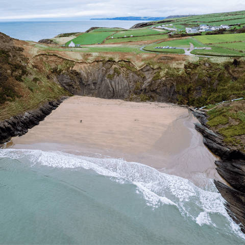 Drive up to Mwnt beach for a day by the sea