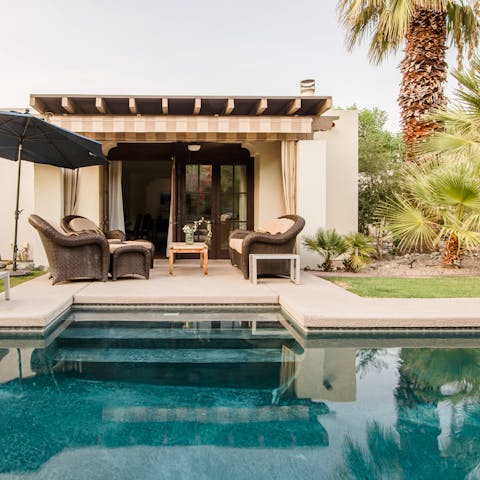 Relax with a swim in the pool