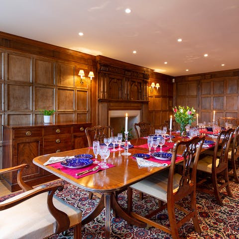 Host a big dinner in the grand dining room
