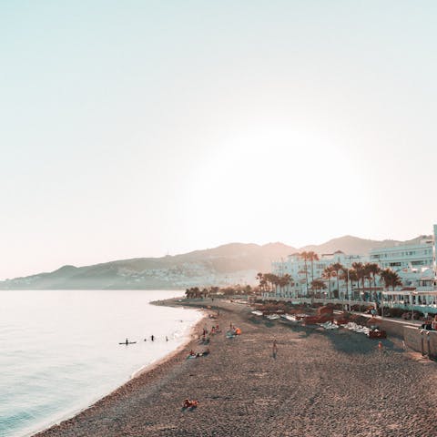 Visit the resort town of Nerja, 21 kilometres away