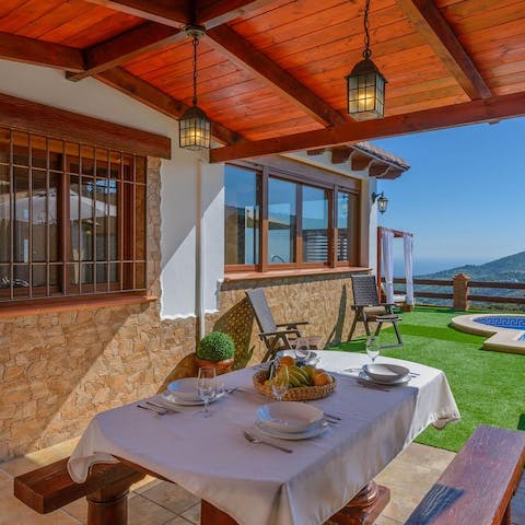 Gather together for a celebratory alfresco feast
