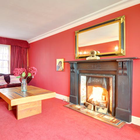 Get a fire going in the living room and keep the cold at bay
