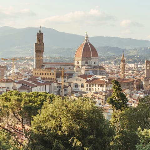 Take a day trip to Florence, less than an hour away by car