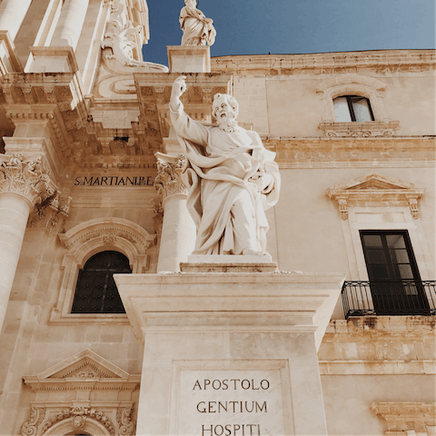 Take in the spectacular Duomo di Siracusa, dating all the way back to the 7th century