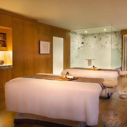 Indulge in a super relaxing massage to unwind