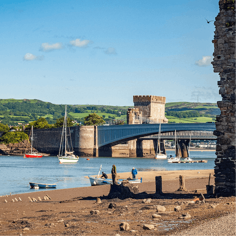 Step outside and explore the historic heart of Conwy