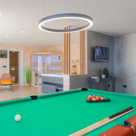 Get competitive with an evening pool tournament