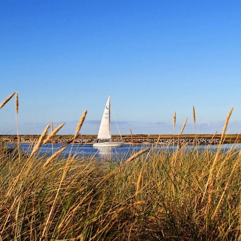 Stay right by the Marina Wendtorf on the Baltic Sea, only a twenty-minute walk from the beach