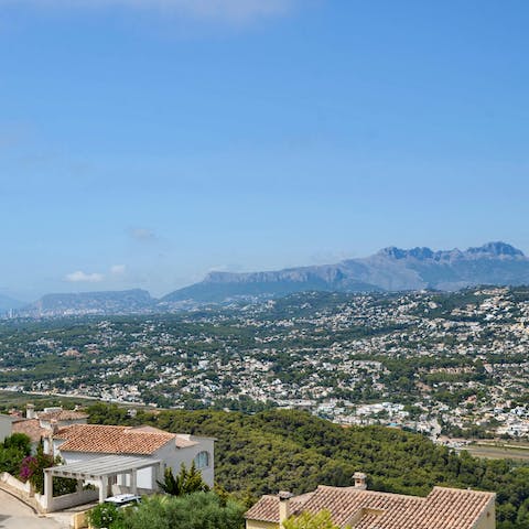 Stay in Benitachell, just a short drive from Cala Moraig Beach