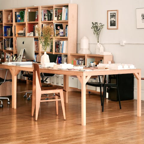 Work in style from home or write a blog of your time in Tribeca