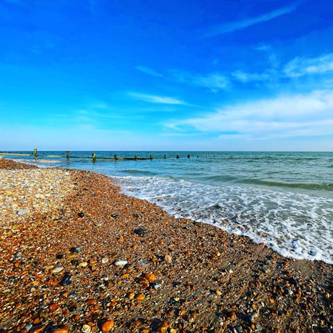 Stroll along East Preston Beach – just a stone's throw away