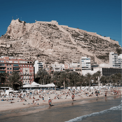 Drive down to the gorgeous beaches and city centre of Alicante
