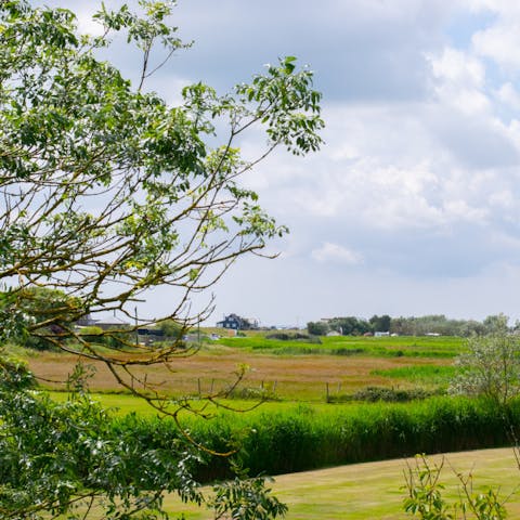 Admire the beautiful sprawling coutnryside around the home