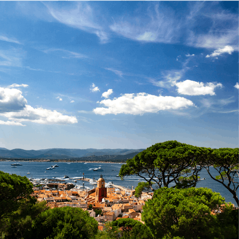Head out to St Tropez for the day, just under 10 mins drive