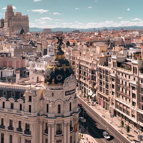 Experience the diverse and inspiring beauty of Madrid from the Malasaña neighbourhood