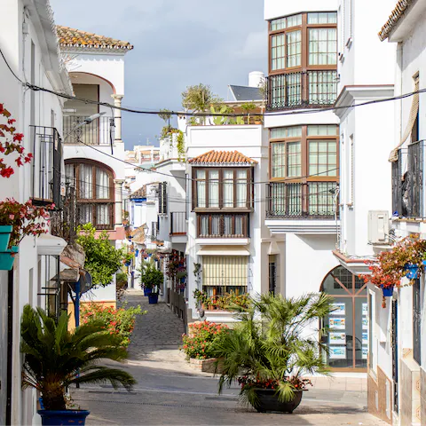 Make the 4km journey over to Estepona's charming town centre