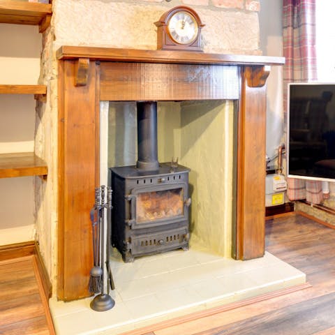 Warm up by the fire, after a day's hiking adventures in Yorkshire