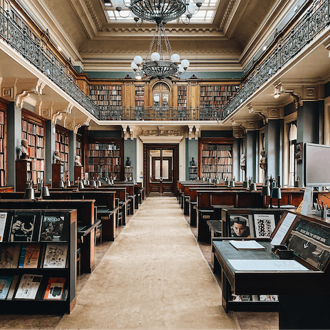 Look around the V&A Museum, a thirteen-minute walk from your door