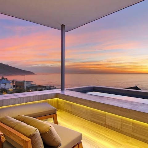 Catch the sunset over the bay from the privacy of your terrace