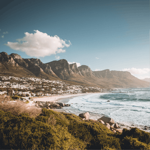 Stay in the beachy suburb of Camps Bay and hit the surf spots