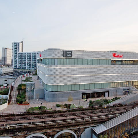 Shop and dine at Westfield London, a short walk away