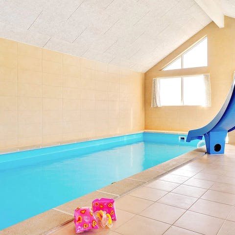 Enjoy family time in the private, indoor swimming pool
