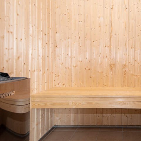 Start mornings with a sauna session to give your endorphins a boost