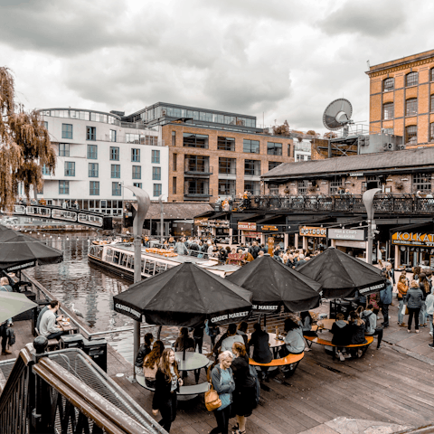 Head to Camden Market and explore the selection of bars & eateries