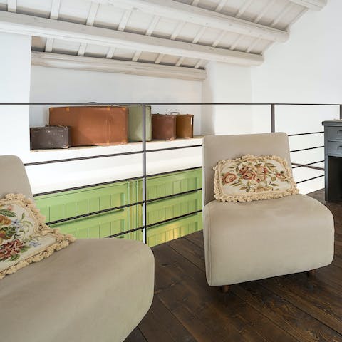Take a moment to yourself in your private mezzanine, only accessible from the master bedroom