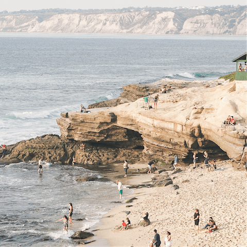 Take the short five-minute drive to the heart of La Jolla