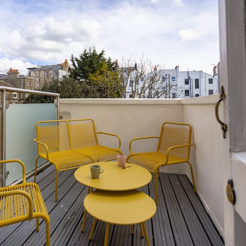 Enjoy access to your own private roof terrace