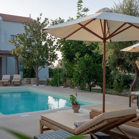 Embrace a slower lifestyle, relaxing by your private pool