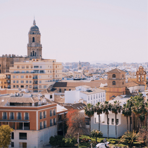 Explore Malaga, the city centre is a seven-minute drive away