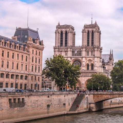 Stroll along the Seine to the Notre-Dame – it's a stunning sight