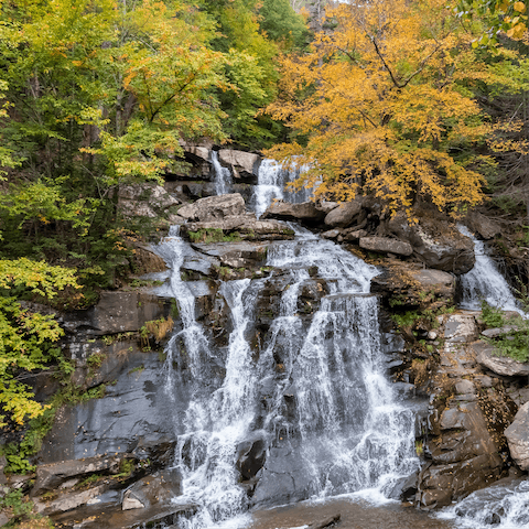 Take a hike up to Kaaterskill Falls, a twenty-minute ride away