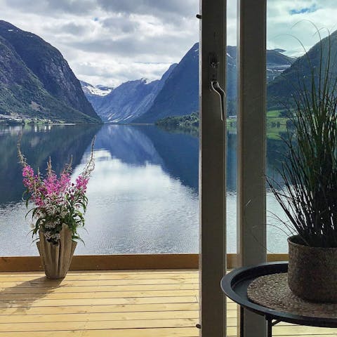 Take in the spectacular lake views from the comfort of your own home